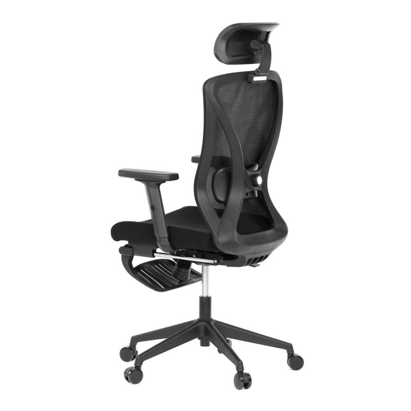Kancelářská židle, synchronní mechanismus, černá síťovina, KA-S257 BK