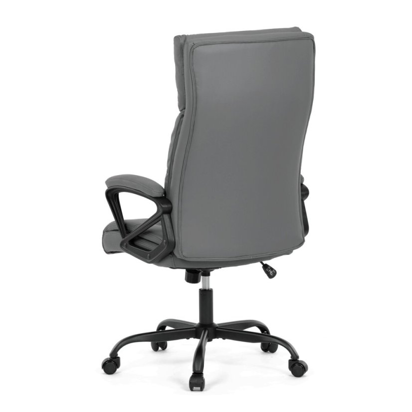Kancelářské křeslo, houpací mechanismus, šedá ekokůže, KA-Y346 GREY