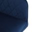 Jídelní židle, modrá, sametová látka, DCH-215 BLUE4