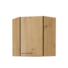 Horní skříňka, Monro 60/60 GN-72 1F, černý mat / dub artisan