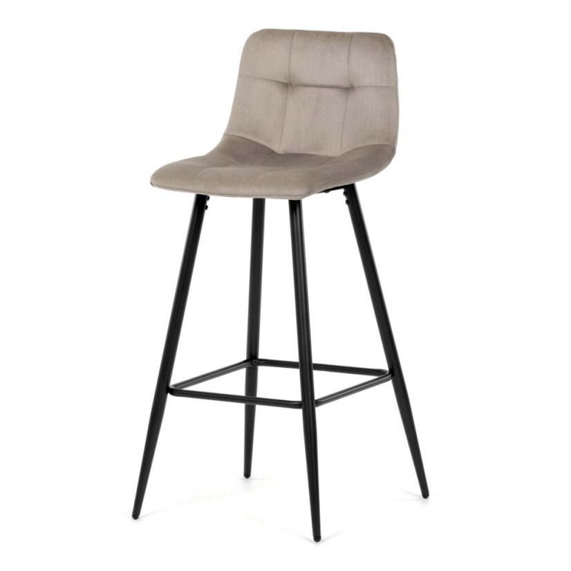 Barová židle, hnědá, látka,AUB-X7015 CAP2 - Barva (vyberte): hnědá#art-aub-x7015-cap2