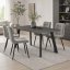 Jídelní stůl 140x80cm, mdf, šedý dub, HT-F4514 GREY - Barva (vyberte): hnědá#eup349729euv2