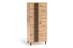 Dvoudveřová skříň LIVIA 10 artisan (80 x 196) cm – 4 police pro přehledné uložení