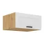 Horní skříňka LULA 80 NAGU-36 1F, bílá/dub artisan (80 x 36) cm