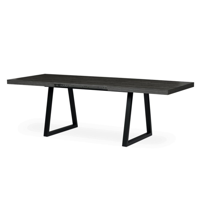 Jídelní stůl rozkládací 160-240x90 cm, lamino, šedý dub, HT-R5624 GREY