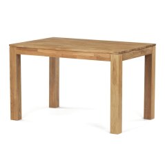 Jídelní stůl 120x80x75 cm, masiv dub bílý, povrchová úprava olejem, nohy 8x8 cm