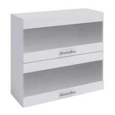Horní skříňka, FABIANA W – 80K2S, bílá (80 x 30) cm