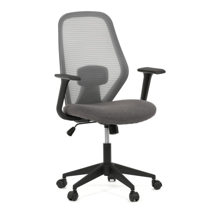 Kancelářská židle, houpací mechanismus, šedá síťovina, KA-V3149 GREY