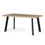 Jídelní stůl 160x90cm, mdf, šedý dub, HT-F4516 GREY - Barva (vyberte): hnědá#eup349730euv2