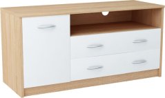 RTV stolek ROBI 110 dub sonoma/bílá*