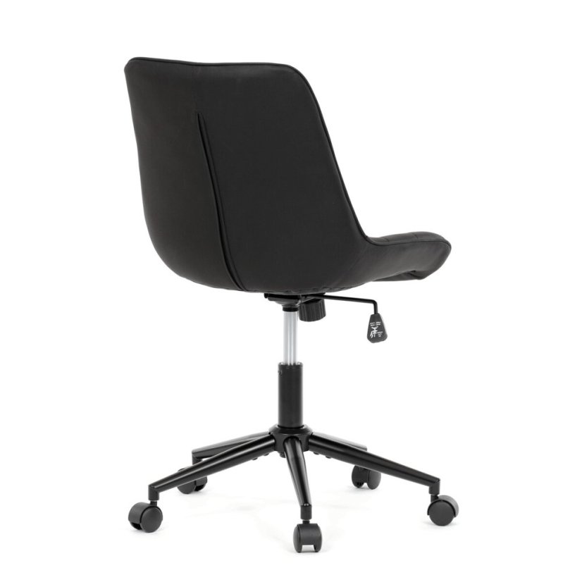 Pracovní židle, výškově nastavitelná, černá látka, KA-V3120 BK3