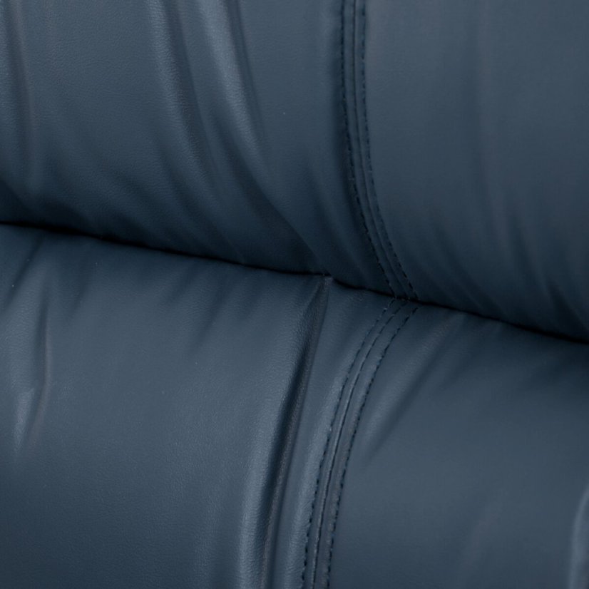 Kancelářské křeslo, houpací mechanismus, modrá ekokůže, KA-Y346 BLUE