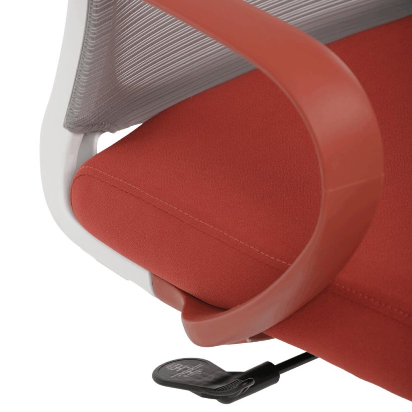 Kancelářská židle, houpací mechanismus, červená látka, KA-S425 RED