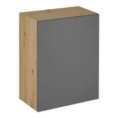 Horní skříňka LANGEN G60, univerzální, dub artisan/šedý mat (60 x 72) cm