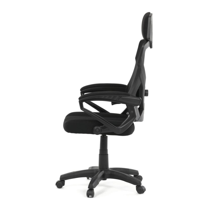 Kancelářské křeslo, výškově nastavitelná, černá látka, KA-R223 BK