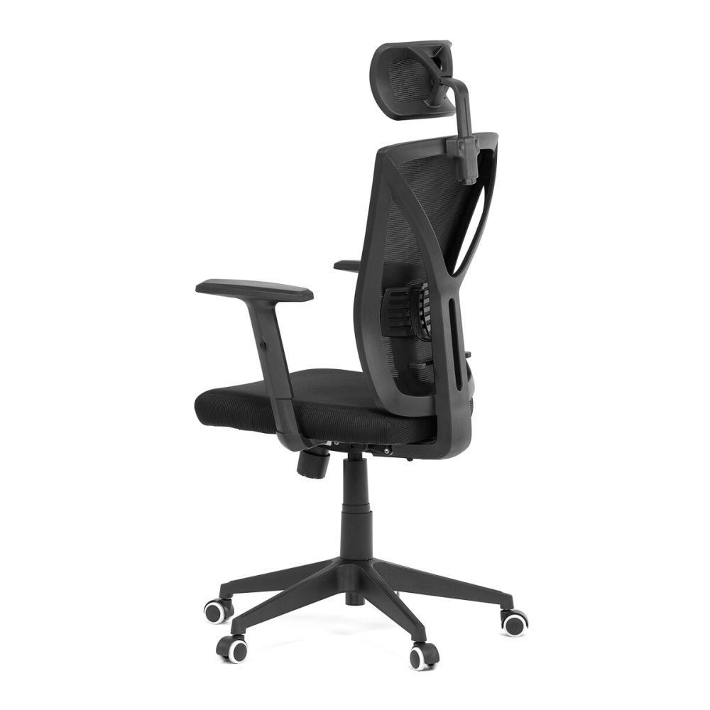 Kancelářská židle, houpací mechanismus, černá síťovina, KA-Q851 BK – 64 cm