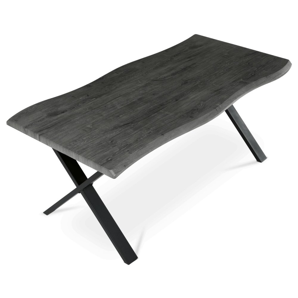 Jídelní stůl 180x90cm, mdf, šedý dub, HT-F4318 GREY – 40 kg
