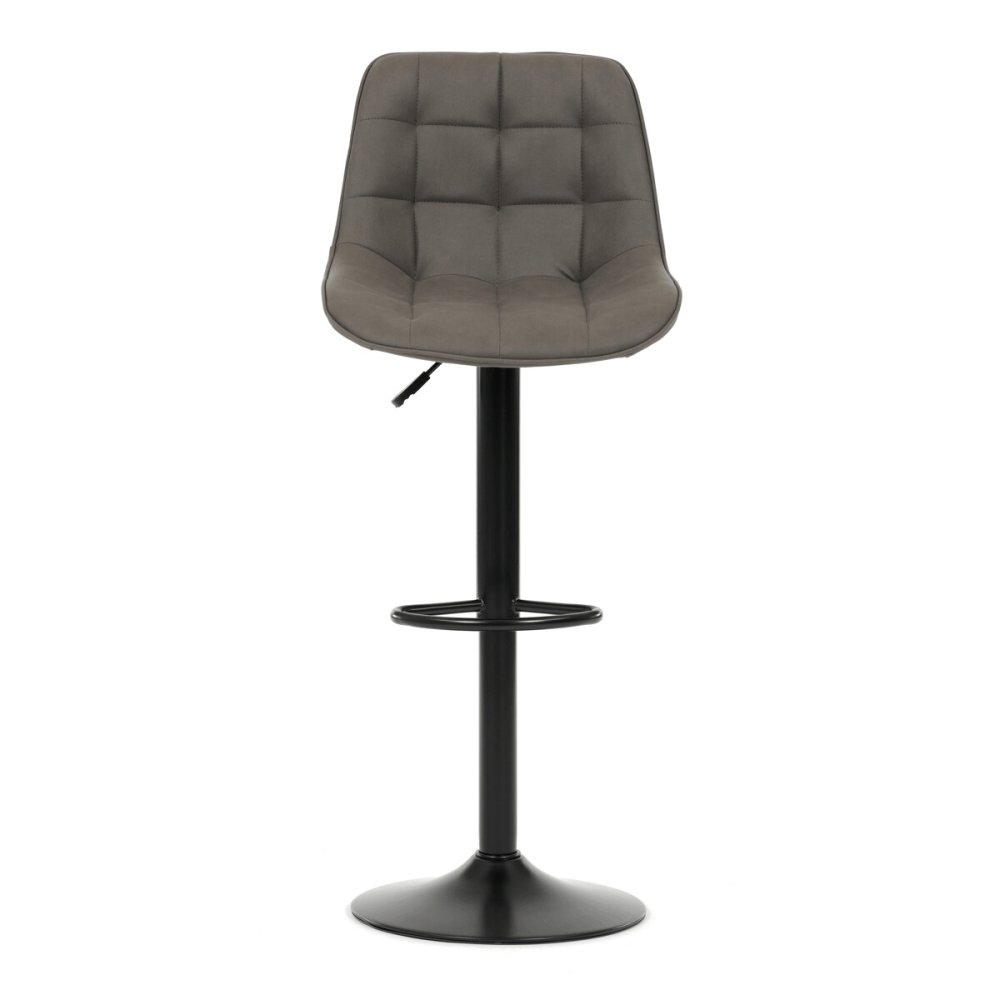 Barová židle, šedá, látka, AUB-V3066 GREY3 – 39 cm