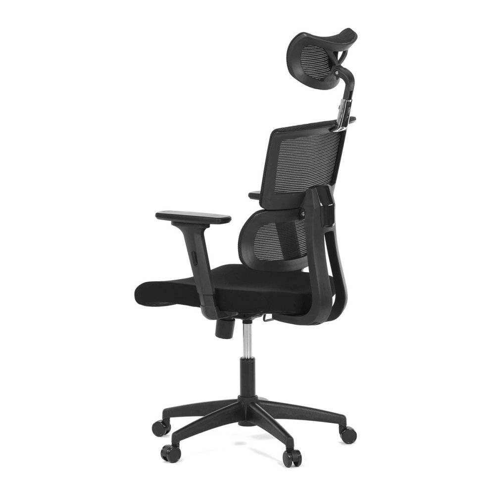 Kancelářská židle, houpací mechanismus, černá síťovina, KA-B1025 BK – 68 cm