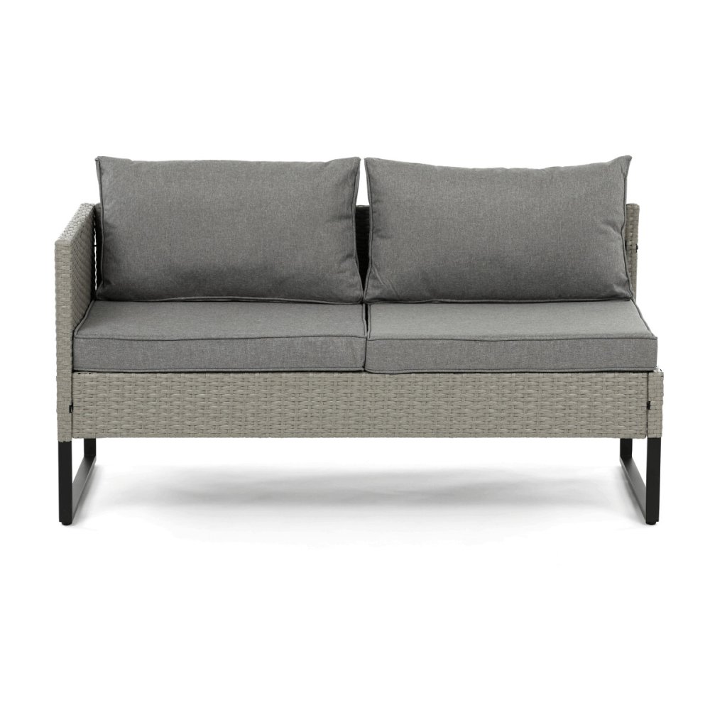 Zahradní sestava, polyratan, šedá, AZS-A1915 GREY – 328 cm