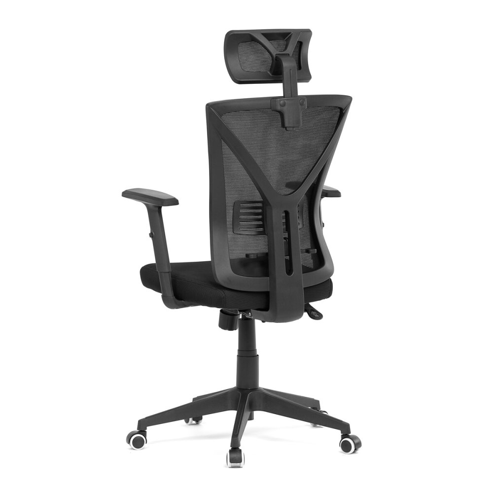 Kancelářská židle, houpací mechanismus, černá síťovina, KA-Q851 BK – 63 cm