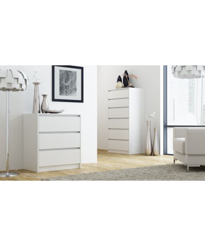 Komoda MALMO M3 bílá – 70x78x43cm