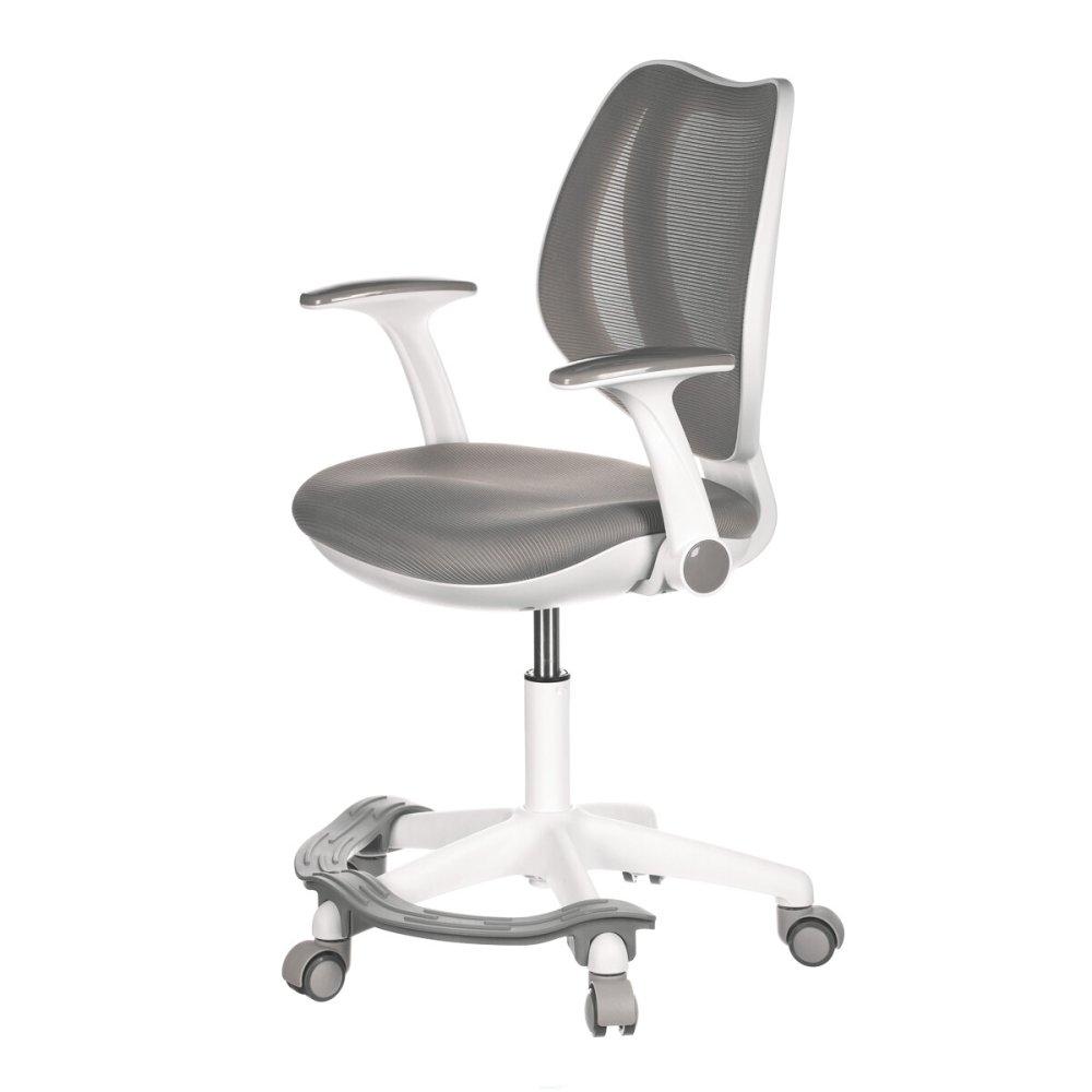 Dětská židle, výškově nastavitelná, šedá síťovina, KA-C806 GREY – 60 cm