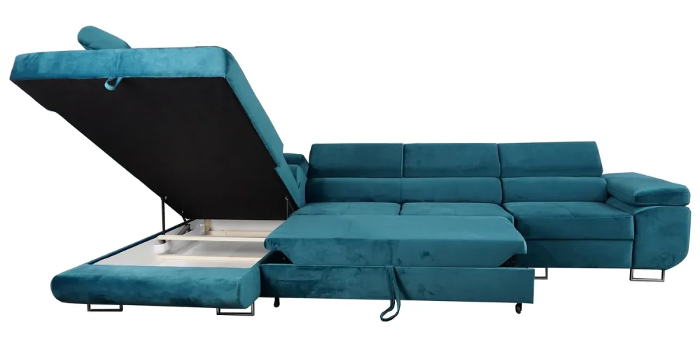 Rozkládací rohová sedačka VILDA DELUXE – 43cm