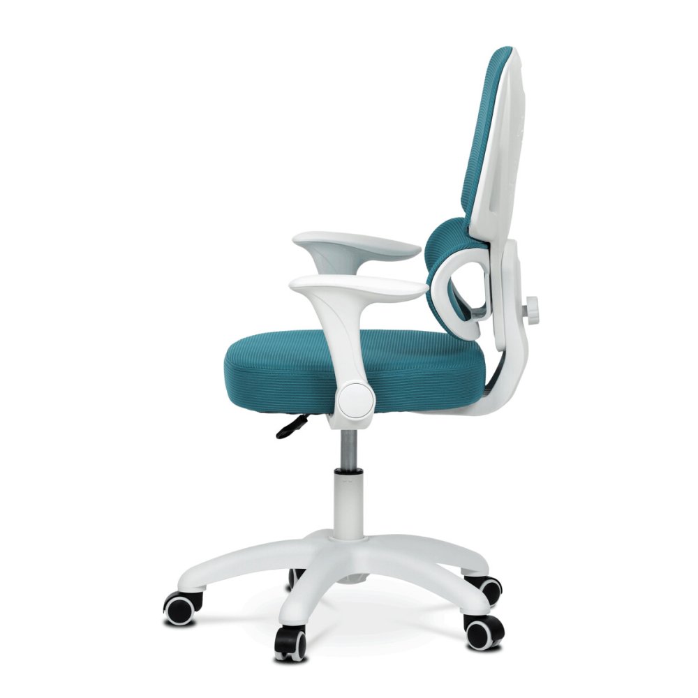 Dětská židle, výškově nastavitelná, modrá síťovina, KA-K1063 BLUE – 120 kg