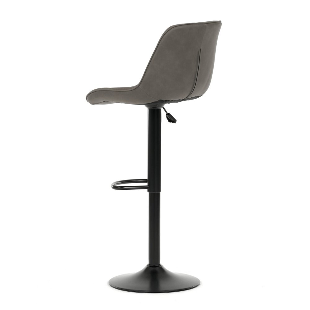 Barová židle, šedá, látka, AUB-V3066 GREY3 – 120 kg