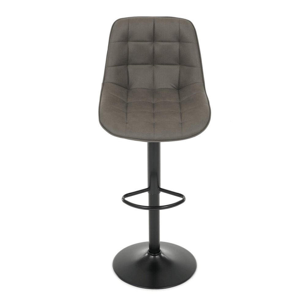 Barová židle, šedá, látka, AUB-V3066 GREY3 – 52 cm