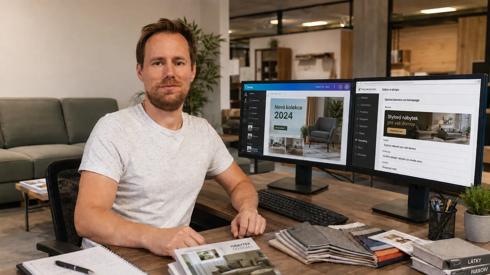 David Purgat, marketing a obsluha e-shopu EU-NÁBYTEK.cz