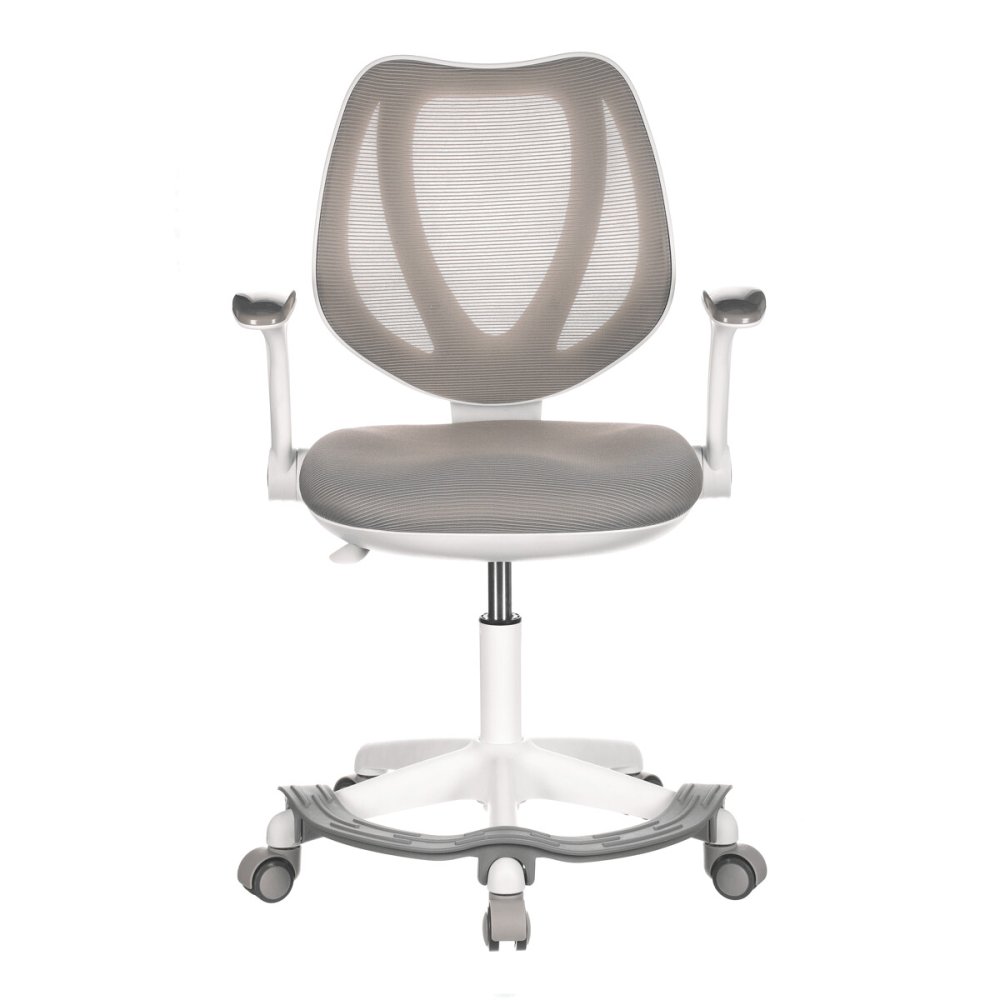 Dětská židle, výškově nastavitelná, šedá síťovina, KA-C806 GREY – 44 cm