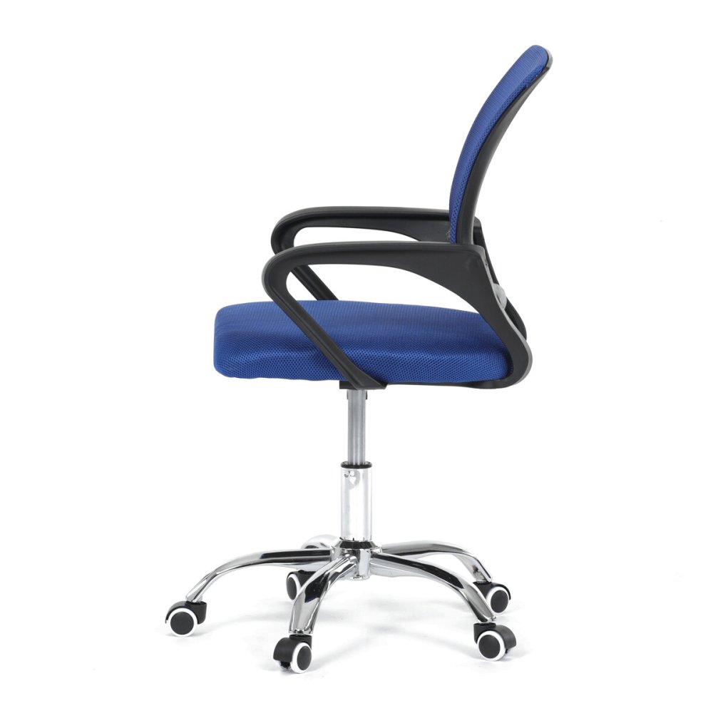 Dětská židle, výškově nastavitelná, modrá síťovina, KA-L103 BLUE – 58 cm
