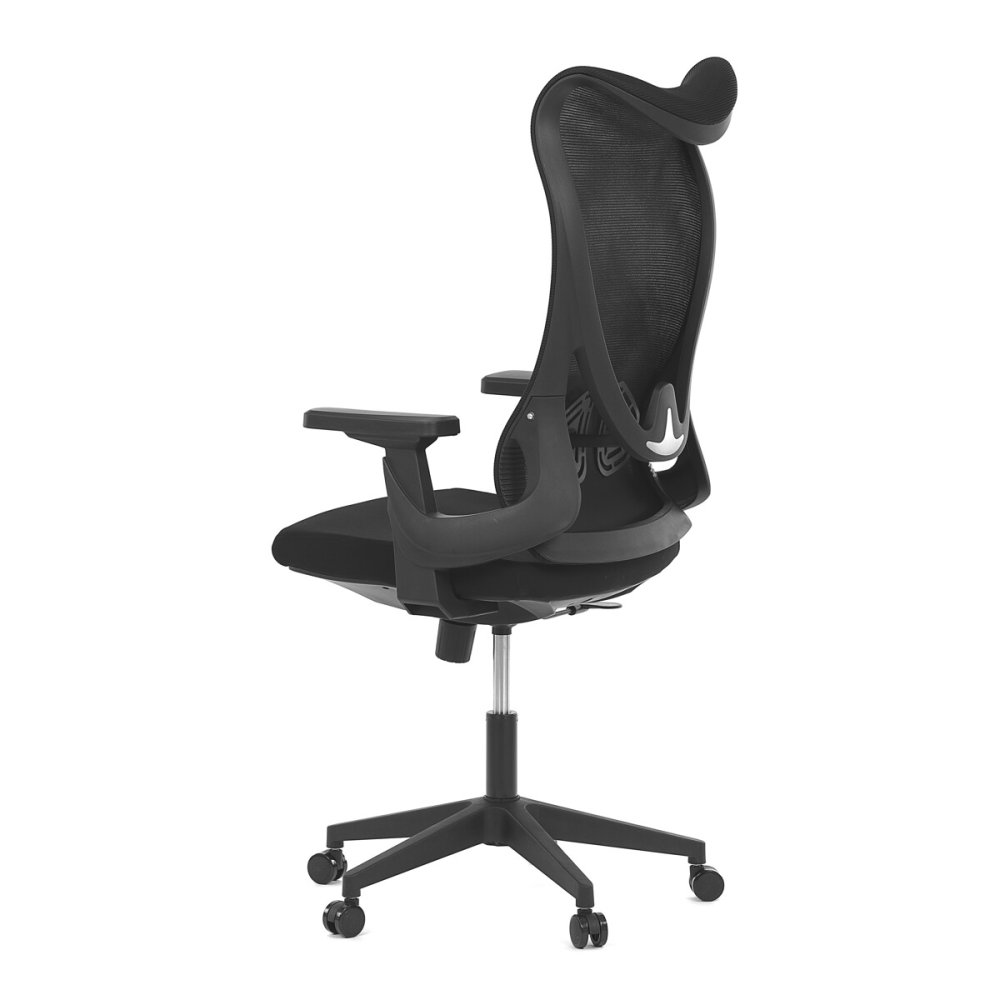 Kancelářská židle, houpací mechanismus, černá síťovina, KA-S248 BK – 65 cm